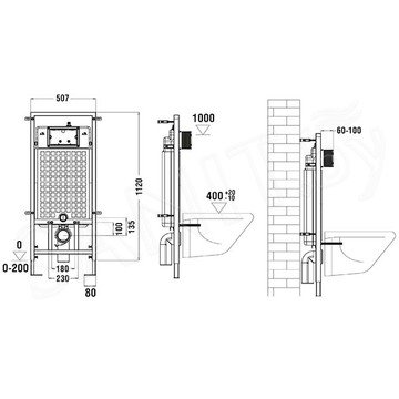 Комплект инсталляции Weltwasser Marberg 507 RD BL