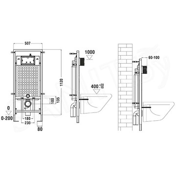 Комплект инсталляции Weltwasser Marberg 507 SE WT