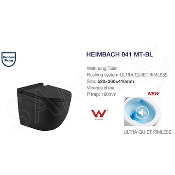 Подвесной унитаз WeltWasser Heimbach 041 MT-BL