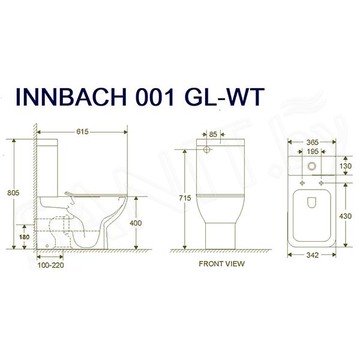 Напольный унитаз WeltWasser Innbach 001 GL-WT