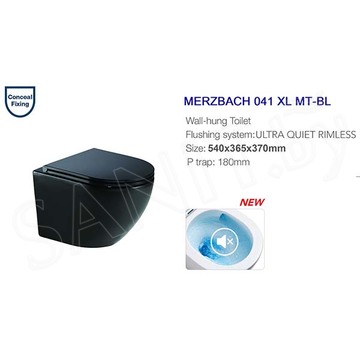 Подвесной унитаз WeltWasser Merzbach 041 XL MT-BL