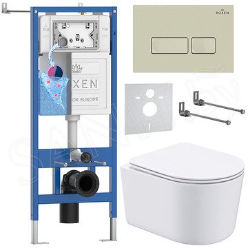 Комплект инсталляции 6 в 1 Roxen StounFix Dual Fresh 966686 с аромадозатором