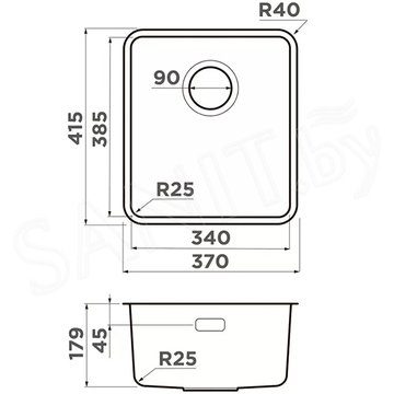 Кухонная мойка Omoikiri Omi 37-U/I-IN Ultra