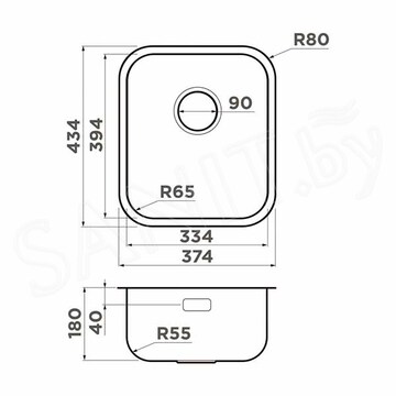 Кухонная мойка Omoikiri Omi 38-U/I-IN Ultra