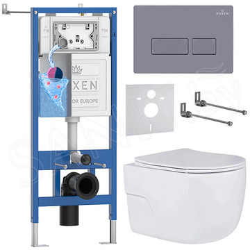 Комплект инсталляции 6 в 1 Roxen StounFix Dual Fresh 966779 с аромадозатором