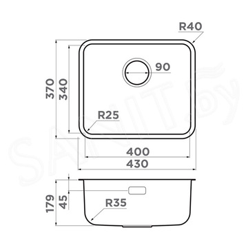 Кухонная мойка Omoikiri Omi 43-U/I-LG / 53-U/I-LG Ultra Mini