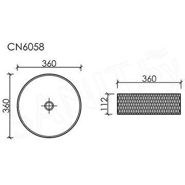 Умывальник CeramicaNova Cristal CN6058