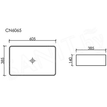 Умывальник CeramicaNova Element CN6065