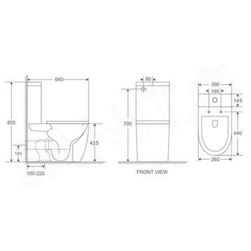 Напольный унитаз WeltWasser Merzbach 011 XL GL-WT