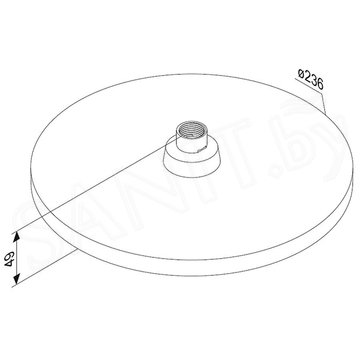 Верхний душ Damixa Apollo 947050000