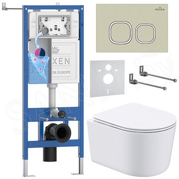 Комплект инсталляции 6 в 1 Roxen StounFix Dual Fresh 966614 с аромадозатором