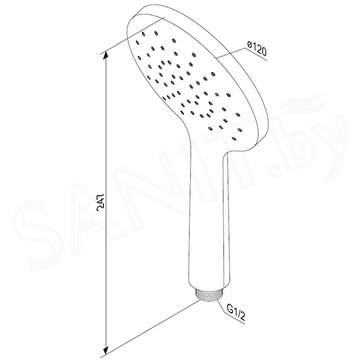 Душевая лейка Damixa Jupiter 977020000