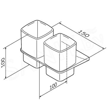 Стакан AM.PM Inspire V2.0 A50A343422 двойной