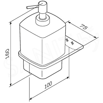 Дозатор для жидкого мыла AM.PM Inspire V2.0 A50A36922