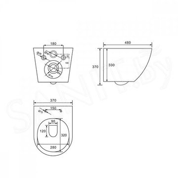 Подвесной унитаз Abber Bequem AC1100MBB