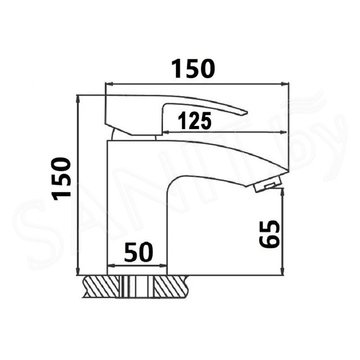 Смеситель для умывальника Wisent WP10225