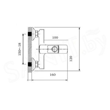 Смеситель для ванны Wisent WP30205