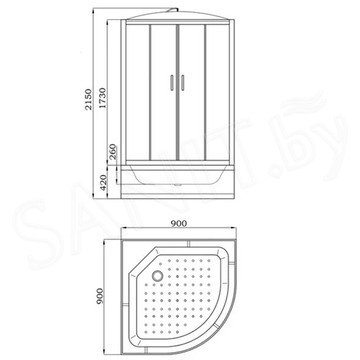 Душевая кабина Parly EB821 / EB921