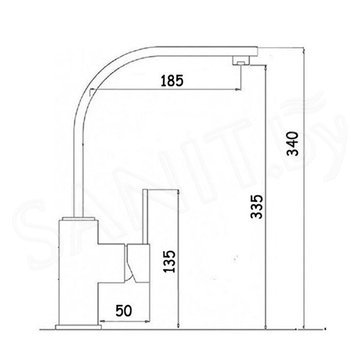Смеситель для кухонной мойки Wisent WP49098-6