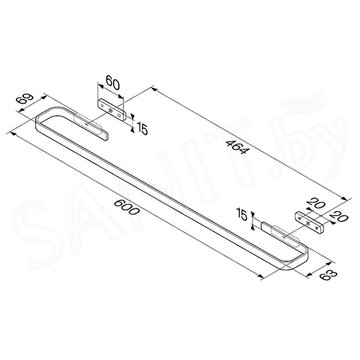 Держатель для полотенец AM.PM Func A8F346422