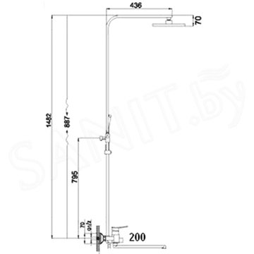 Душевая стойка Wisent WP3520