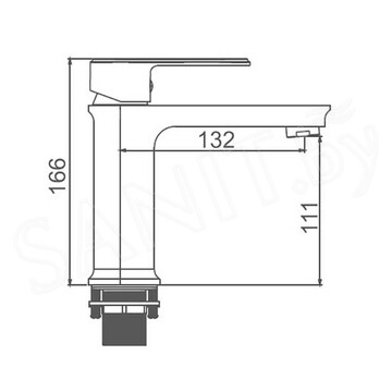 Смеситель для умывальника Gerhans K11022T