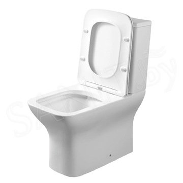 Напольный унитаз Cerutti Elleros CT10093 безободковый с крышкой Soft Close