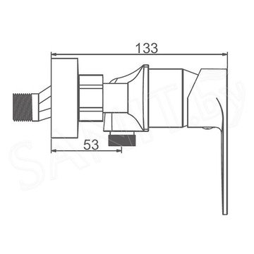 Смеситель для душа Gerhans K12023T