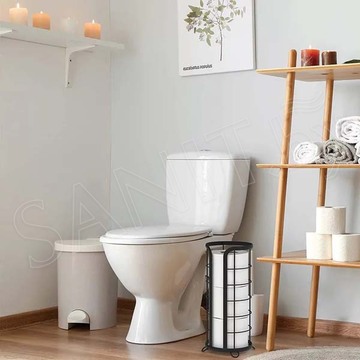 Держатель для туалетной бумаги Rea black matt 07014 напольный