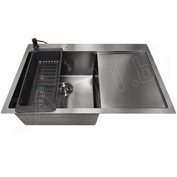 Кухонная мойка Stellar S6550NB Decor / S7850NB Decor с коландером и дозатором