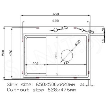 Кухонная мойка Stellar S6550NB-TU / S7550NB-TU с доской