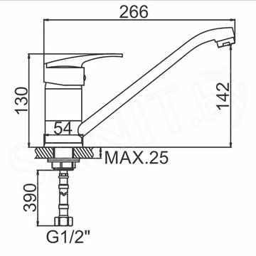 Смеситель для кухонной мойки Ledeme L4906