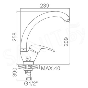 Смеситель для кухонной мойки Ledeme L5902W / L5902-300 / L5902M