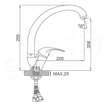 Смеситель для кухонной мойки Ledeme L5931