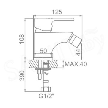 Смеситель для биде Ledeme L5003-W