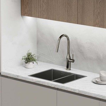 Смеситель для кухонной мойки Sancos Grand SC4002GG с выдвижным изливом