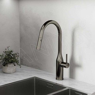 Смеситель для кухонной мойки Sancos Grand SC4002GG с выдвижным изливом