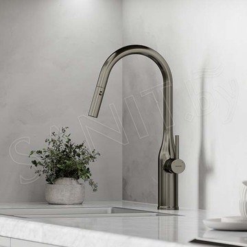 Смеситель для кухонной мойки Sancos Grand SC4002GG с выдвижным изливом