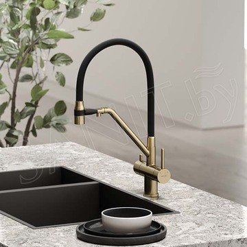 Смеситель для кухонной мойки Sancos Dora SC4003BG с подключением к фильтру воды
