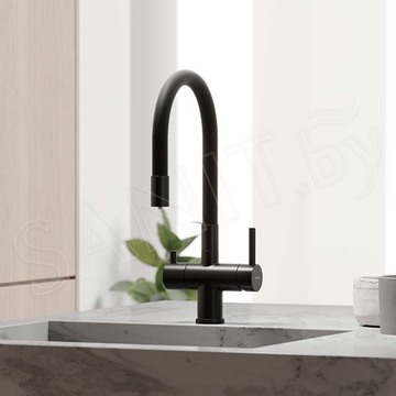 Смеситель для кухонной мойки Sancos Lucia SC4004MB с подключением к фильтру воды