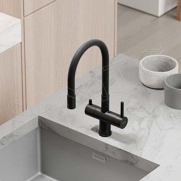 Смеситель для кухонной мойки Sancos Lucia SC4004MB с подключением к фильтру воды