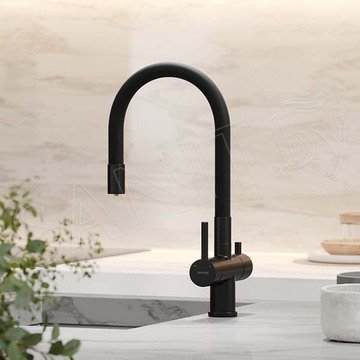 Смеситель для кухонной мойки Sancos Lucia SC4004MB с подключением к фильтру воды