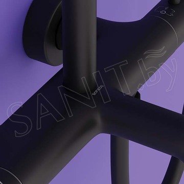 Душевая стойка Sancos Game SC3001MB с термостатом