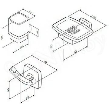 Комплект мебели AM.PM Gem S BK91GF