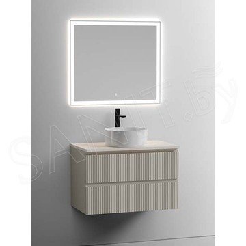 Тумба под умывальник Sancos Snob T Beige Soft со столешницей Kreman и умывальником Element CN6032