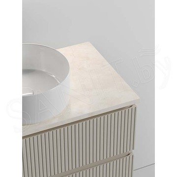 Тумба под умывальник Sancos Snob T Beige Soft со столешницей Kreman и умывальником Element CN6032