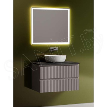 Тумба под умывальник Sancos Snob T Doha Soft со столешницей Black sky и умывальником Element CN6013