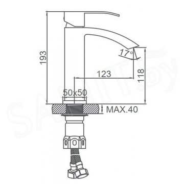 Смеситель для умывальника Wisent W71017