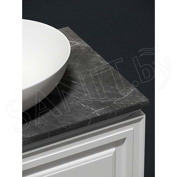 Тумба под умывальник Sancos Very Bianco со столешницей Black sky и умывальником Element CN6017