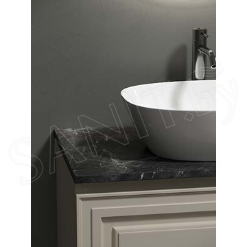 Тумба под умывальник Sancos Very Beige Soft со столешницей Black sky и умывальником Element CN5005